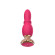 Розовый анальный вибромассажёр - 14,8 см.