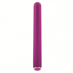 Ярко-розовый гладкий вибромассажер Body & Soul Desire - 16 см.