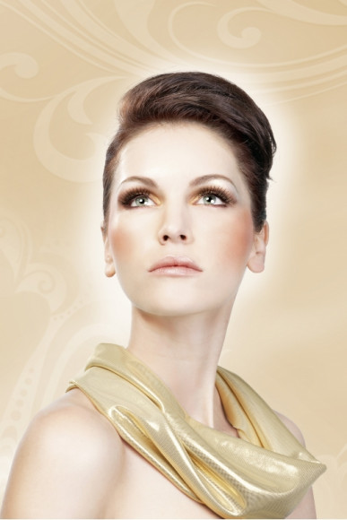 Черные ресницы с двумя уровнями длины