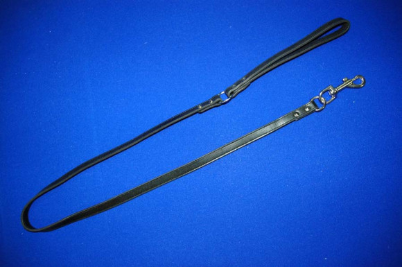 Подшитый кожаный поводок  Привязь любви 