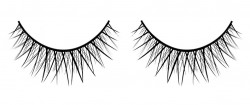 Черные накладные перекрещивающиеся ресницы Deluxe
