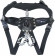 Черный пояс-трусики с телесной насадкой  Гламур Dana  - 15,2 см.