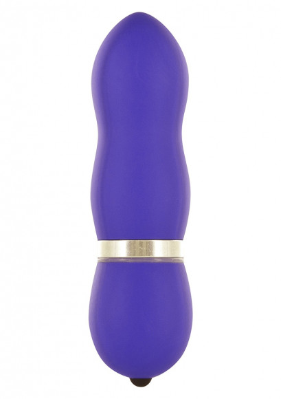 Фиолетовый вибромассажер FUNKY VIBELICIOUS - 11 см.