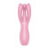 Розовый клиторальный вибромассажер Threesome 3