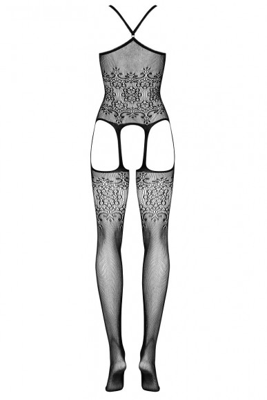Комбинезон с открытыми бёдрами и крупным ажурным рисунком