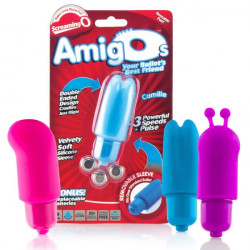 Синий мини-вибратор AmigOs Camille