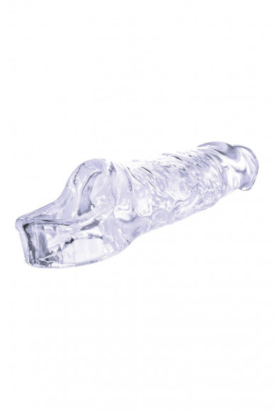 Прозрачная насадка-удлинитель Length Enhancer с подхватом - 16 см.