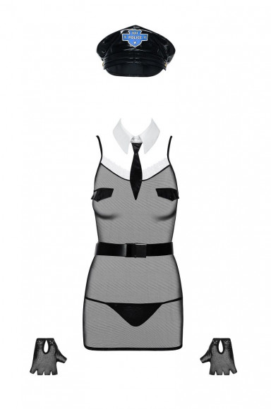 Костюм женщины-полицейского из 6 предметов