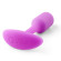 Розовая пробка для ношения B-vibe Snug Plug 1 - 9,4 см.