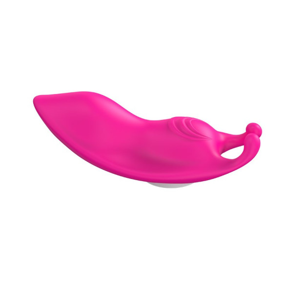 Ярко-розовый клиторальный вибромассажер для ношения в трусиках Ярко-розовый клиторальный вибромассажер для ношения в трусиках