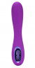 Фиолетовый перезаряжаемый вибромассажер Tundra Rose 6x - 17,8 см.