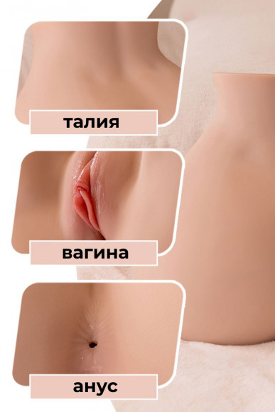 Мастурбатор-полуторс Elina с функцией вибрации