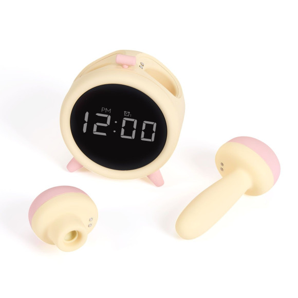 Умный стимулятор-будильник Naughty Clock с вакуумной стимуляцией и вибрацией