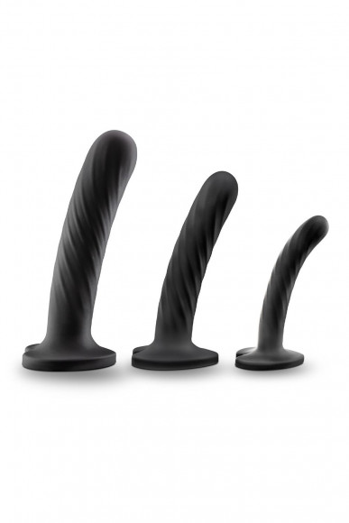 Набор из 3 стимуляторов со спиралевидным рельефом Twist Kit