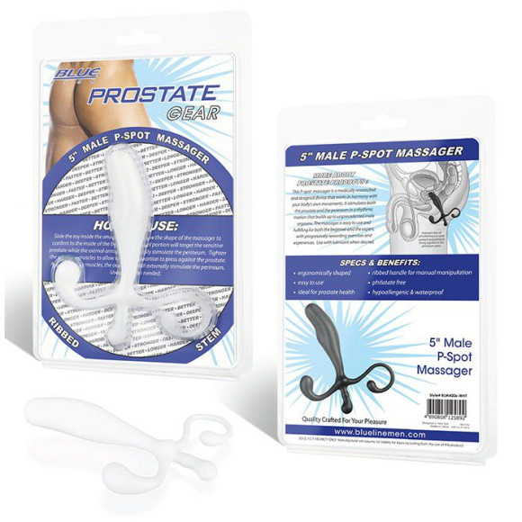 Белый массажер простаты - 12,7 см. Белый массажер простаты - 12,7 см.