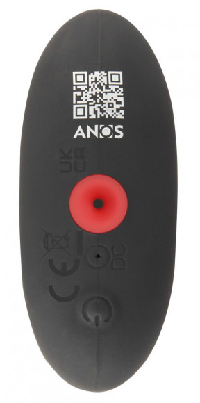 Черная расширяющаяся анальная пробка с вибрацией RC Inflatable Expander Plug with Vibration