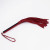 Красно-черный кожаный флоггер - 50 см.