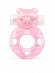 Розовое эрекционное виброкольцо в форме мишки