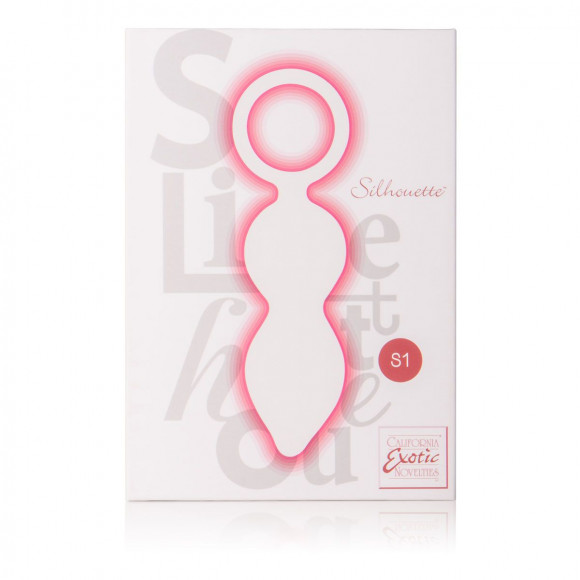 Красный анальный вибромассажер Silhouette S1 - 9 см.