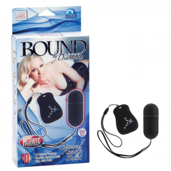 Чёрное виброяйцо на радиоуправлении BOUND BY DIAMONDS