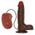 Коричневый вибратор REALISTIC VIBRATOR REAL RAPTURE BROWN - 21,5 см.