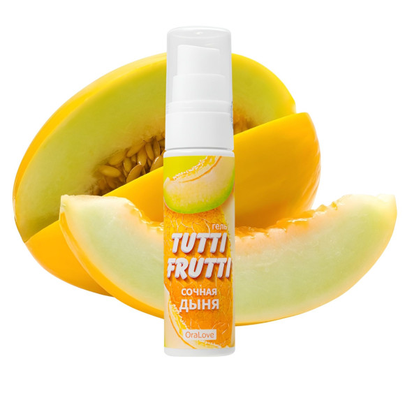 Гель-смазка Tutti-frutti со вкусом сочной дыни - 30 гр. Гель-смазка Tutti-frutti со вкусом сочной дыни - 30 гр.