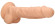 Телесный фаллоимитатор Silicone Dildo With Balls - 22,8 см.