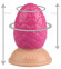 Розовая анальная втулка-шишка - 10 см.