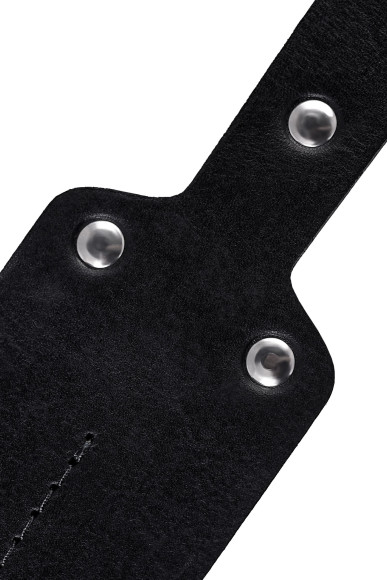 Черный кожаный пэддл - 32 см.