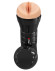 Телесный мастурбатор-вагина в черной колбе Super Juicy Snatch XXL