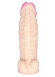 Телесный фаллоимитатор-гигант - 39 см.