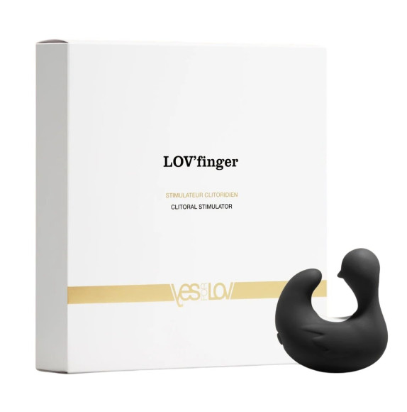 Вибростимулятор-уточка Lov Finger в комплекте с возбуждающим гелем
