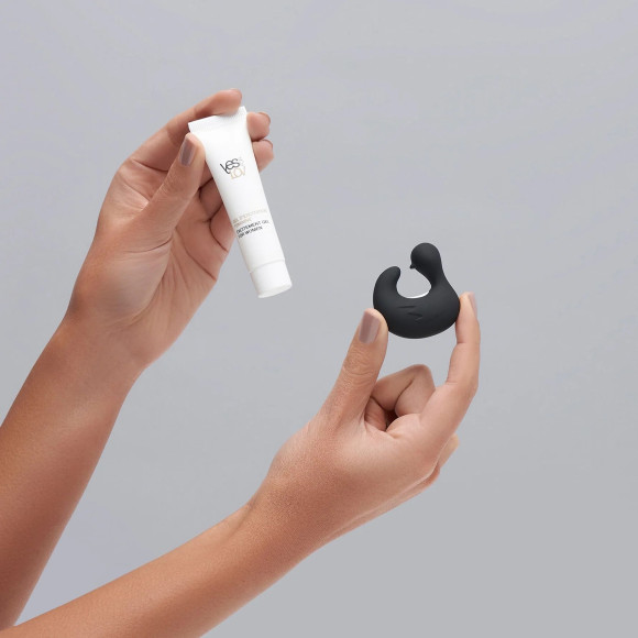 Вибростимулятор-уточка Lov Finger в комплекте с возбуждающим гелем