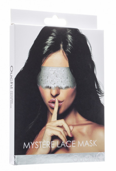 Белая ажурная маска на глаза Lace Mask