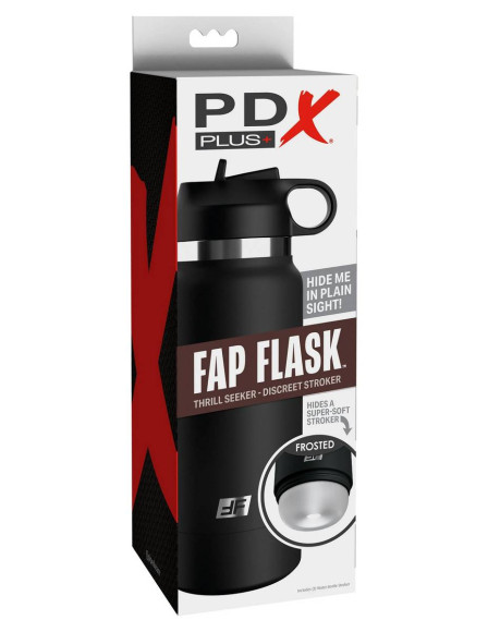 Черный мастурбатор в виде бутылки Fap Flask Черный мастурбатор в виде бутылки Fap Flask