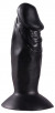 Чёрный анальный фаллос MENZSTUFF TINY HEAD - 13 см.
