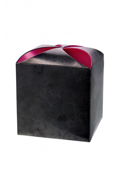 Серебристая анальная втулка с серым заячьим хвостом