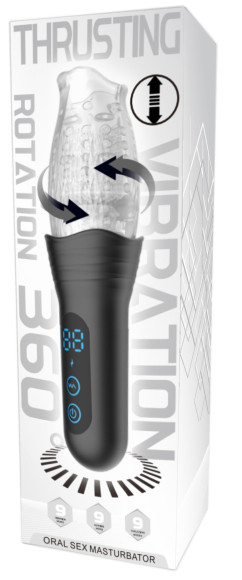 Автоматический мастурбатор Oral Sex Masturbator с функциями ротации, вибрации и фрикций Автоматический мастурбатор Oral Sex Masturbator с функциями ротации, вибрации и фрикций