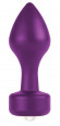 Фиолетовый анальный плаг Elegant Purple - 8,3 см.