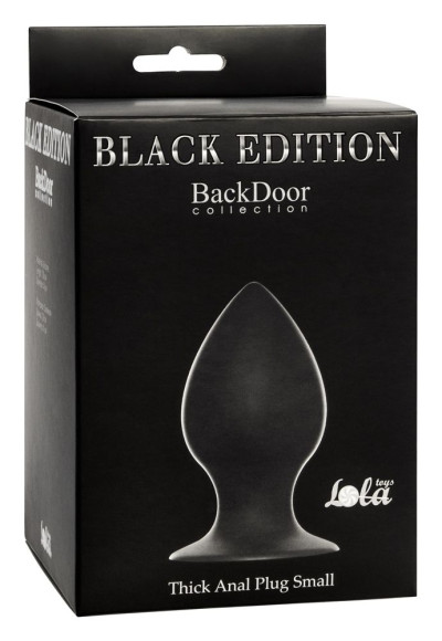 Чёрная анальная пробка Thick Anal Plug Small - 7,8 см. Чёрная анальная пробка Thick Anal Plug Small - 7,8 см.
