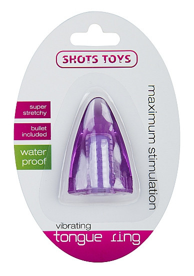 Фиолетовый стимулятор на палец Vibrating Tongue