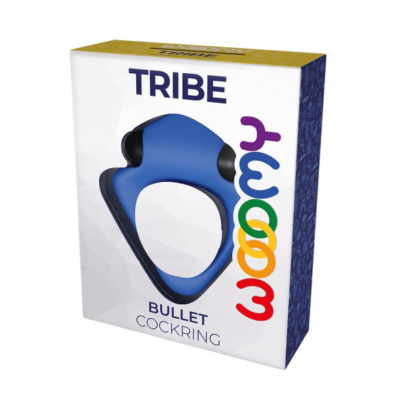 Синее эрекционное кольцо Wooomy Tribeс с вибрацией Синее эрекционное кольцо Wooomy Tribeс с вибрацией
