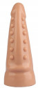 Телесная анальная втулка с шипиками - 21 см.