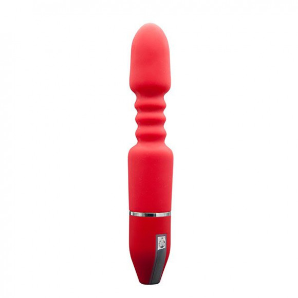 Красный анальный вибромассажёр MENZSTUFF ANAL PLEASURE VIBE - 20 см.