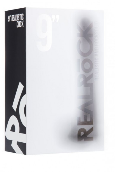 Чёрный фаллоимитатор Realistic Cock 9  - 23,5 см.