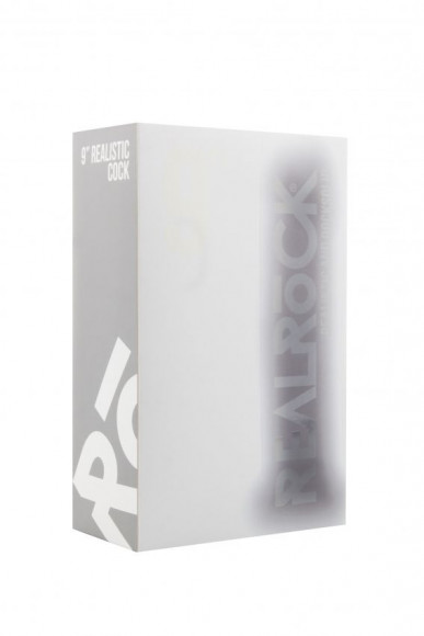 Прозрачный фаллоимитатор Realistic Cock 9  - 23,5 см.