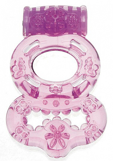 Вибрирующее эрекционное кольцо с шипами 