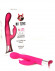 Розовый вибратор Noti с клиторальным отростком - 20 см.