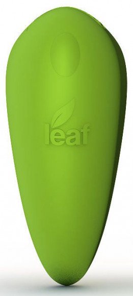 Зеленый перезаряжаемый вибромассажер Fresh by Leaf 