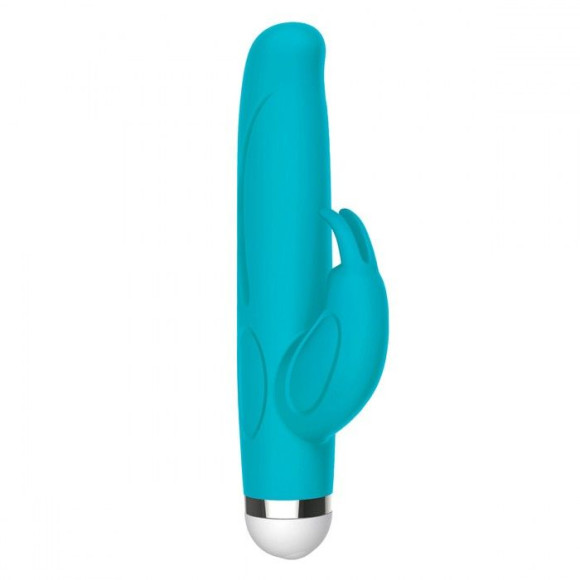 Голубой вибратор-кролик The Mini Rabbit - 13,9 см. Голубой вибратор-кролик The Mini Rabbit - 13,9 см.